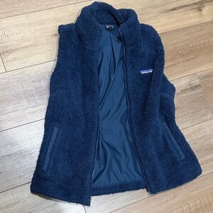 Patagonia Navy Sherpa Fleece Vest